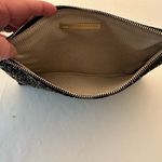 Lauren Merkin NWOT Zippered Black Clutch w/Gold Glitter Photo 3