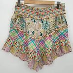 Anthropologie Barok Paris Womens Island Passage High Rise Patchwork Shorts Photo 2