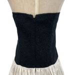 Abercrombie & Fitch Abercrombie Bubble Hem Mini Dress Strapless Black White Size XL Photo 8