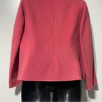 Talbots Pink Boiled Wool Open Front Blazer Size 10 Petite Slip Pockets Photo 7