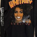 Forever 21 NWT Whitney Houston black long sleeve tee size S/M Photo 0