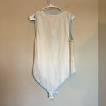 Free People  Cozy Girl Tank Bodysuit‎ Ivory Medium Retail $58 Photo 6