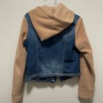 Wallflower Denim Sherpa Jean Jacket Size M Blue Size M Photo 7