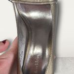 Calvin Klein Katell Bronze Metallic Gold Pump Heels Peep Toes Size 6M Photo 6