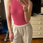 Pink mock neck bodysuit Size XS Photo 0