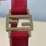 Fendi  Vintage Zucchino Baguette Shoulder Bag - Red - Preowned Photo 8