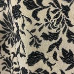 Jack by BB Dakota Gold Shimmer Black Floral Jacquard Fit & Flare Dress Photo 4