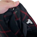 Cato Women’s Size 12 Red & Black Grid Wrap Skirt Grunge Dark Academia Goth Photo 3
