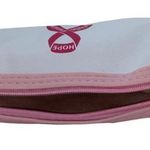 Boutique NWT White Breast Cancer Awareness Pencil Case Cosmetic Beauty Bag Keychain Pouch Photo 5