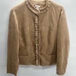 Chico's  Beige Ruffle Blazer Photo 0