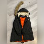Madden Girl  Black and Orange Ski Jacket Photo 3