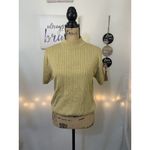 Sag Harbor (C-88) San harbor short sleeves womens top size M gold color Photo 1