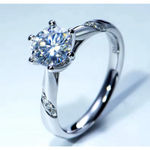 Boutique NEW 1Ct Simulated‎ Diamond 14k White Gold-Plated S925 Engagement Ring, Size 8 Photo 8