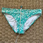 Aerie  small white and teal floral print bikini bottom Photo 8