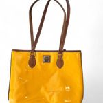 Dooney & Bourke  Inc. Venus Richmond Shopper in Yellow patent leather tote bag Photo 0