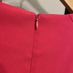 AGB Pleated Fit & Flare Cap Sleeve Pink Dress Womens Sz 12 Barbie Pink Wedding Photo 5