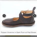 TRIPPEN Vivienne DARK plum almost black Leather Wrap Strap Shoe EU 36 us 6 Photo 13