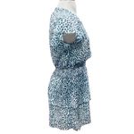 AQUA Smocked Animal Dress Blue/White Size Medium Photo 5