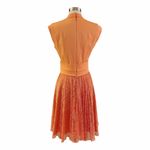 Reiss  Nerissa Dress Apricot Lace Orange Sleeveless Fit & Flare Cocktail 6 NWT Photo 2