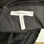 BCBGeneration  Gothic Bell Sleeve Dress Sheer Mesh Neck Floral Crochet Black sz 0 Photo 11