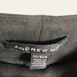 Andrew Marc  Faux Suede Ponte Black Slim Fit Pull-On Legging Pants Size XS Photo 2