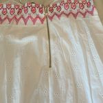 Juicy Couture  14 white eyelet adjustable strap lined above knee ruffle embroider Photo 8