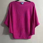 CeCe  Magenta Ribbed Batwing Sleeve Top Photo 0