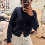 Tik Tok Shop Navy Button-Up Sweater Old Cardigan Photo 1