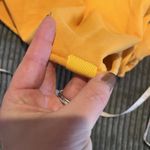 Yellow the Label Sweatshirt Womens XS Cropped Relaxed Fit Made in Canada Photo 5