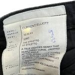 Current/Elliott The Stiletto Jeans Size 25-0 Skinny Crop Black Stretch 27X27 Photo 5