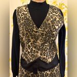 Chic Leopard Print denim waistcoat Photo 1