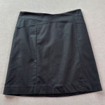 Banana Republic  Skirt 4 Womens Black A-Line Stretch Tailored Knee Career Office Photo 0