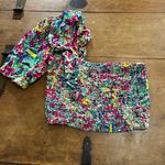 ZARA Woman’s Multicolor One Shoulder Crop Top Size Small Photo 1