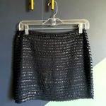 ZARA  Woman navy/black chiffon and sequin covered mini skirt XS/S party/festive Photo 0