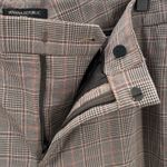 Banana Republic NWT  Ryan Slim Straight Plaid Cotton Wool Pants Womens Sz 16 Long Photo 4