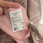 Escada Jacquard Pink Rosebud Metallic Silver Dress Short Sleeve Size 36 Photo 3