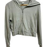 TNA Women's Full Zip Thermal Cotton Blend Hoodie‎ Size Medium Green Photo 0