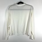 CP Shades  San Francisco Top‎ Women Large Rayon Button Up Shirt Ivory Vintage Photo 5