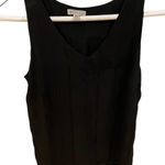 Lila Rose  black sleeveless patterned vneck blouse size Medium Photo 0