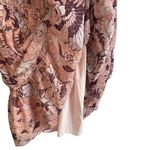 O.P.T. Boho‎ Floral Metallic Long Sleeve XS Mini Dress Pink Photo 4