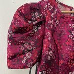 Minuet Floral Puff Sleeve Mini Dress NWT Photo 3