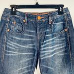 Levi's Women's Blue Copper Button Rivets Ankle Wide Leg Jeans Sz 27 Photo 5