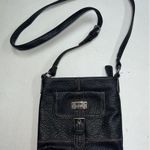 Nine West Crossbody Purse Bag Black Faux Leather Pebbled Womens Ladies Photo 0