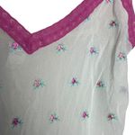 secret treasures Y2K  L Lace Trim Floral Cami Top Pink Coquette Sabrina Carpenter Photo 1