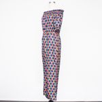 Saloni. Juli B Silk Jumpsuit. Blue Size 8 Photo 4