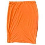 Naked Wardrobe Women’s Size M Orange Stretchy Bodycon Mini Skirt Photo 1