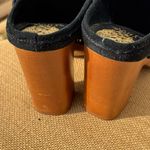 Vince Camuto Ceena Black Suede Clogs with Wooden Heel Size 8 Photo 4