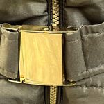 Susan Graver Puffer Jacket with Matching Belt Army Green Size Large Photo 4