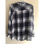 Avenue  Women’s Blue Plaid Acid Washed Shirt plus size 18/20 Photo 1