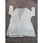 NWT J. Jill White Linen Blend Open Front Cardigan Sweater 4X Womens Oversized Photo 1